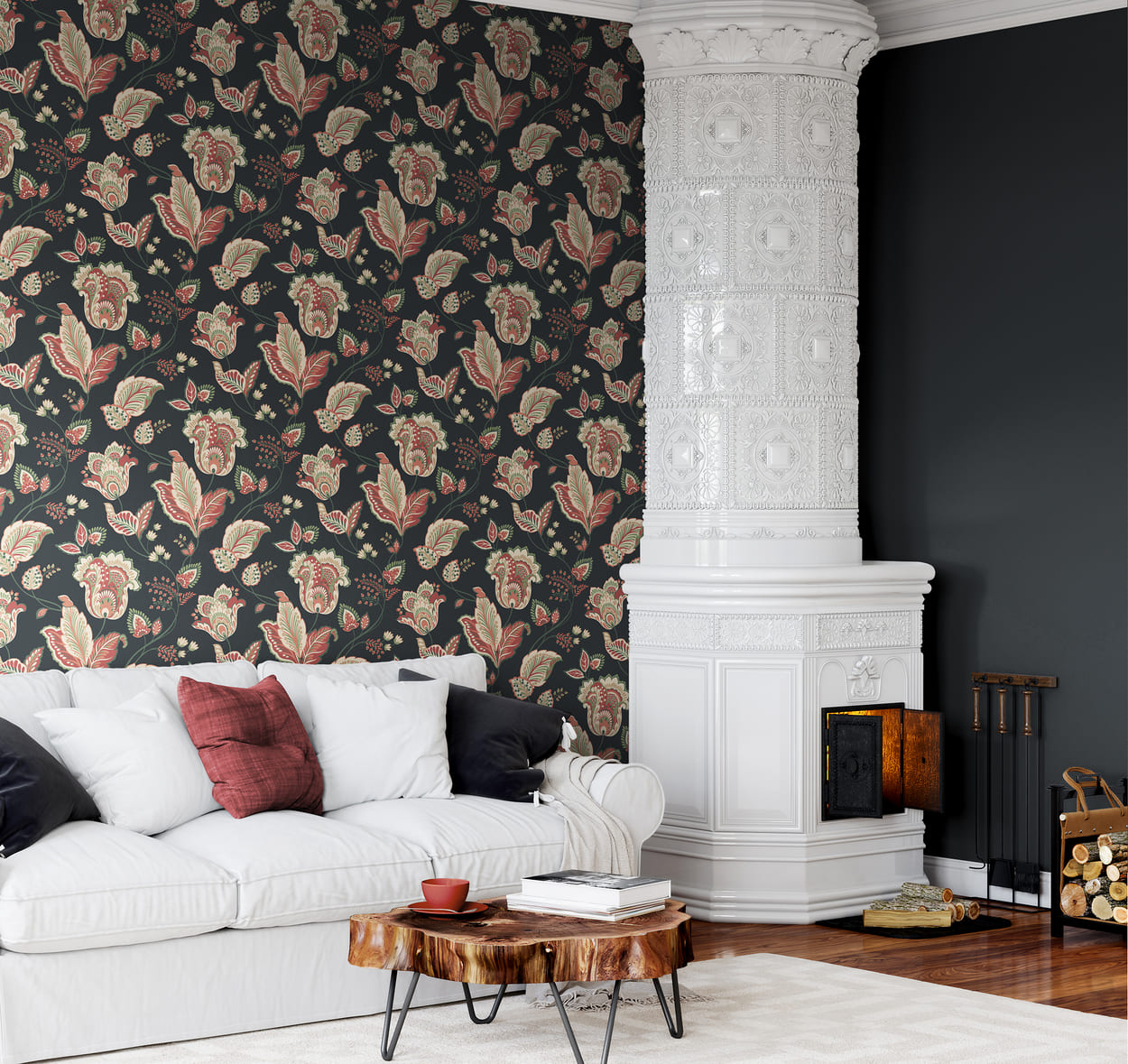 Обои Hygge Сделано в России Мезен MIR1 011 10,05×1 фото в интерьере